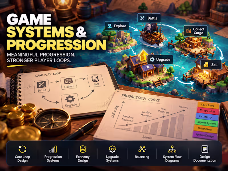Cover image for Game Systems, Progression & Economy Design