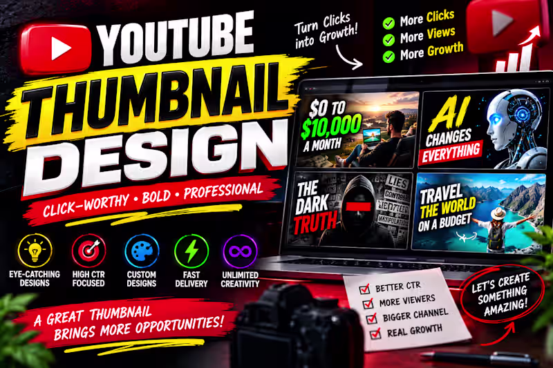 Cover image for YouTube Thumbnail Design