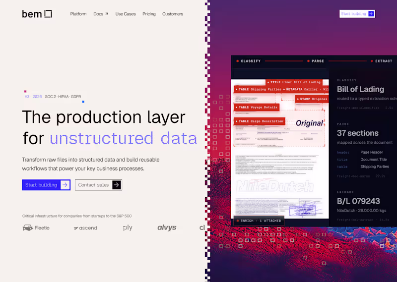 Cover image for BEM — An identity sampled from the paperwork it replaces