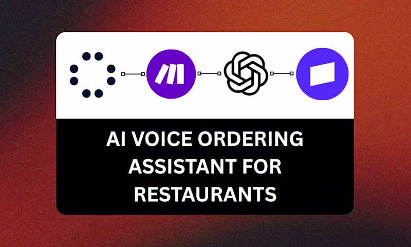 Cover image for AI Voice Ordering Assistant for