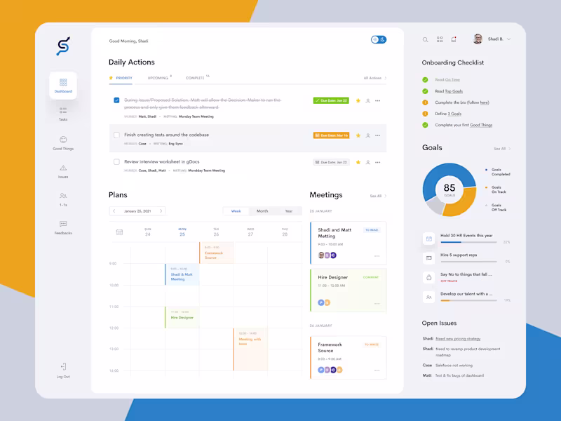 Cover image for Mochary Method Dashboard - CEO coaching tools.