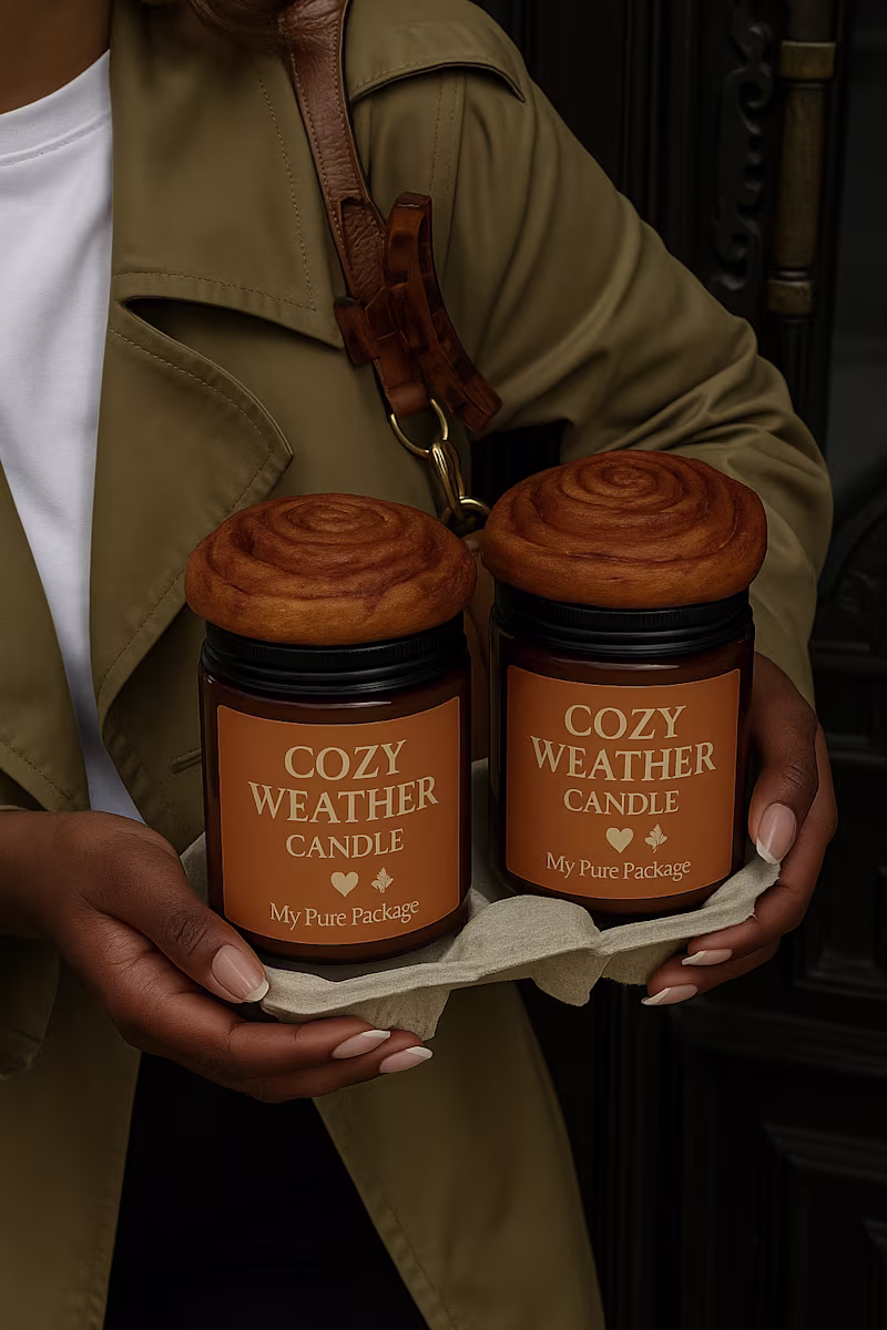 Cover image for Cozy holiday product styling for a seasonal campaign. Design...
