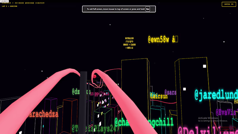 Cover image for Live WebXR procedural city +