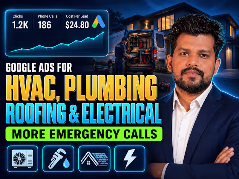 Cover image for Local Google Ads for Plumbers, Roofers, HVAC & Electricians