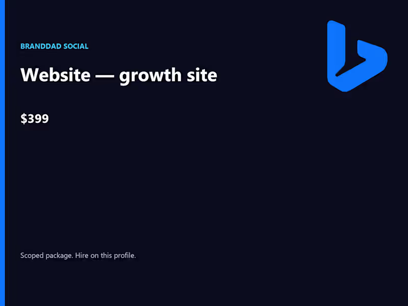 Cover image for Website â€” growth site