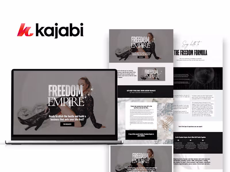Cover image for Kajabi Sales Page/Landing Page