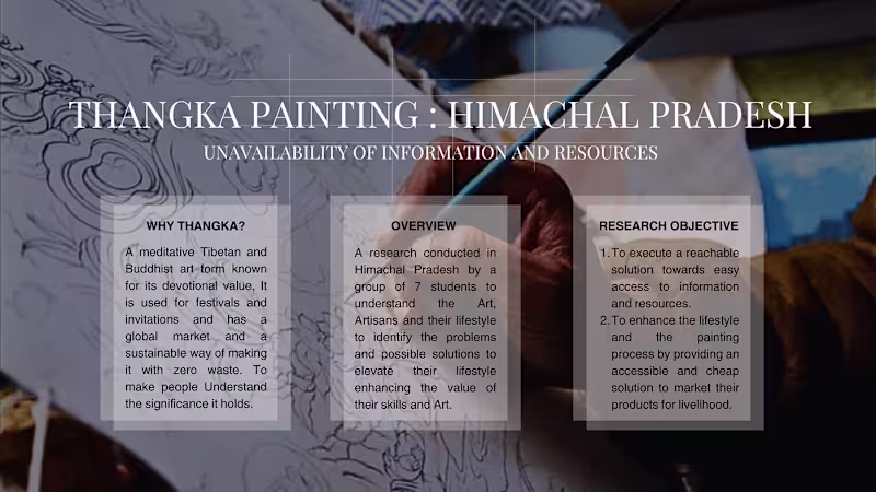 Cover image for Website and brochure design for thangka artisans :: Behance