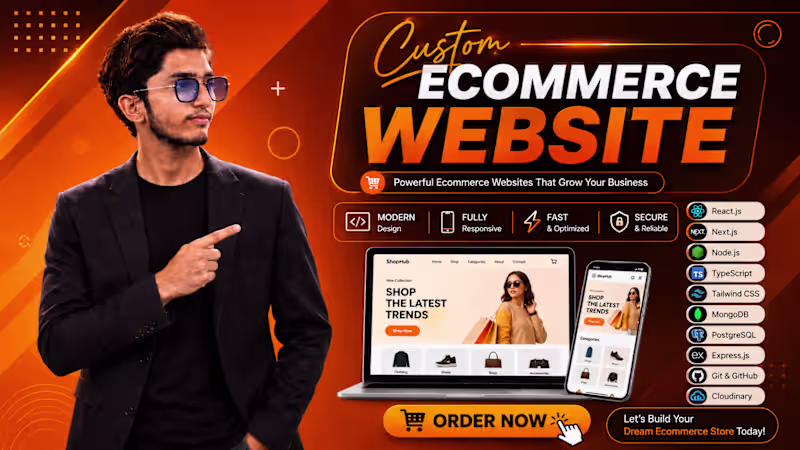 Cover image for I will develop a modern Ecommerce website for your business