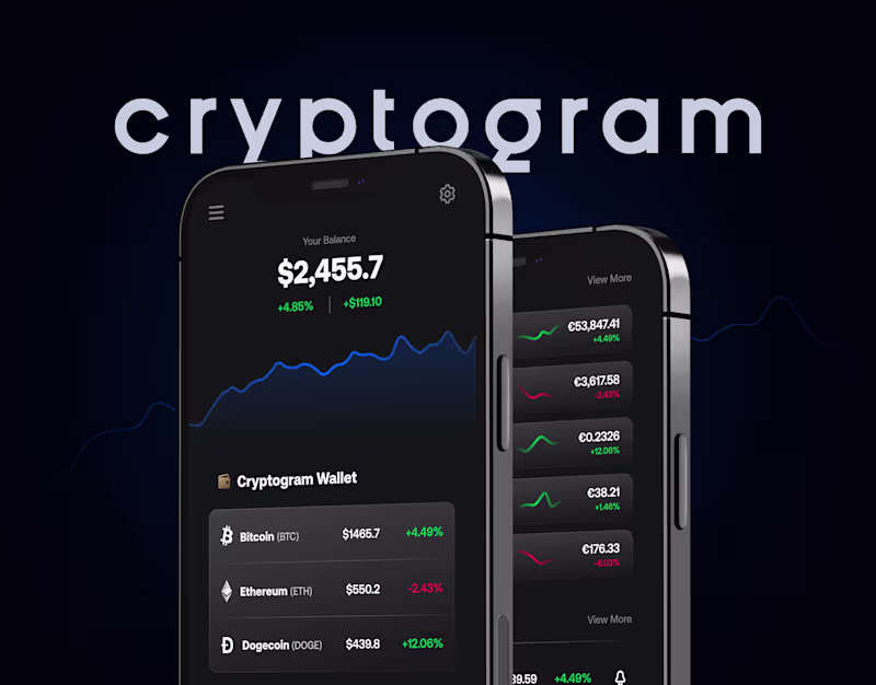 Cover image for Crypto trading platform app and website design