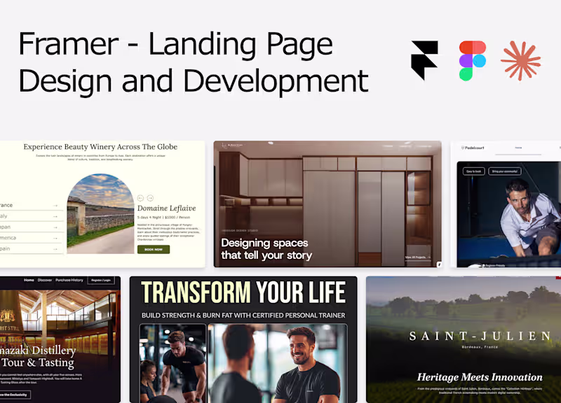Cover image for Framer Landing Page Design & Development