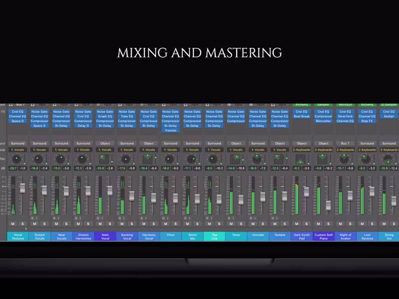 Cover image for Mixing & Mastering for Singles, EPs & Albums