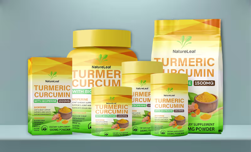 Cover image for Premium Label & Packaging Design for Turmeric Curcumin