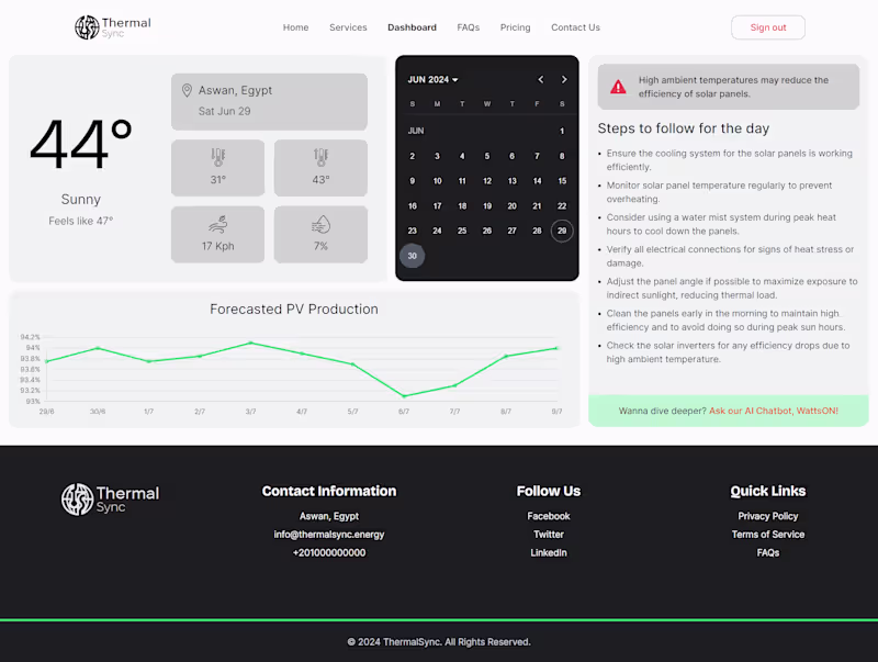 Cover image for ThermalSync - AI Web Application for Solar Panels