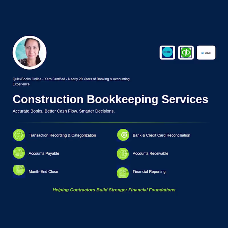 Cover image for Construction Bookkeeping Services