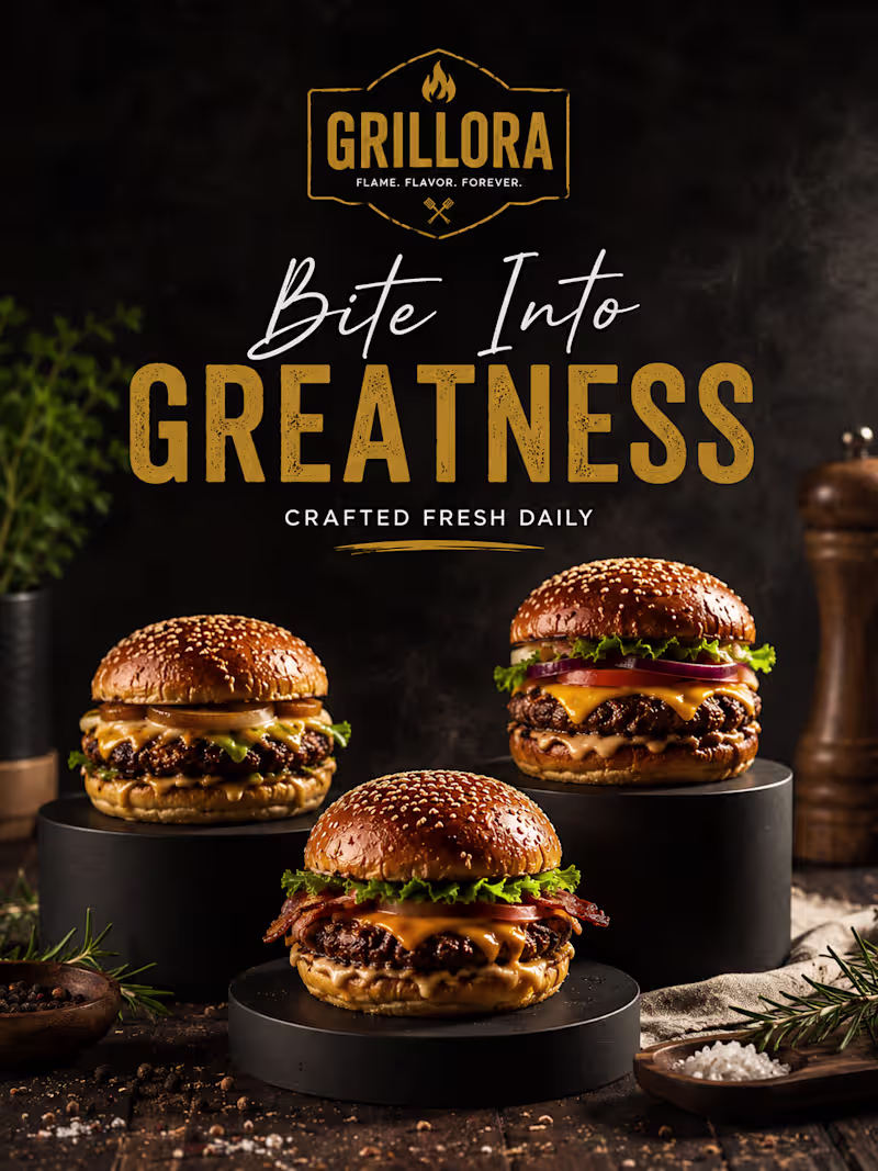 Cover image for Designed a premium fast-food advertisement