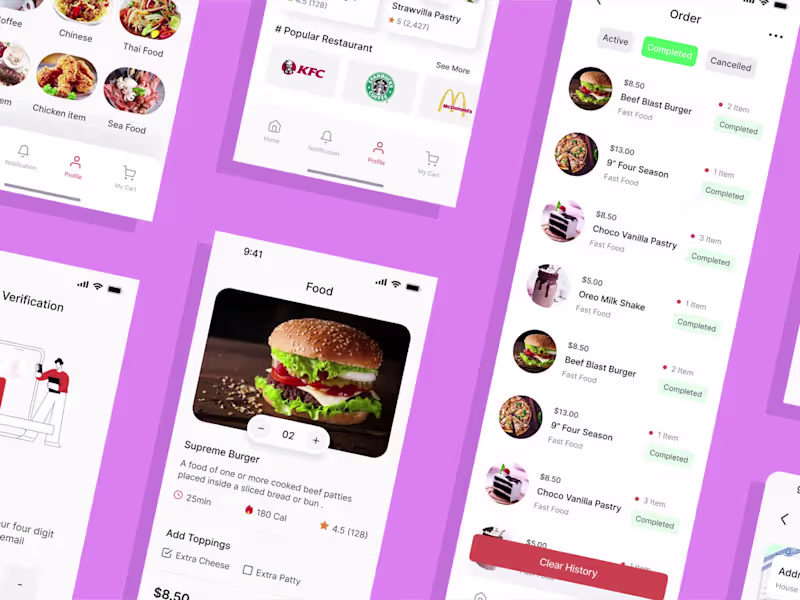 Cover image for Home Screen Interaction- Food Zone delivery app