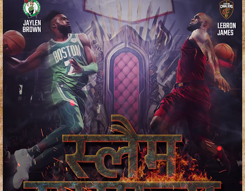 Cover image for NBA Bollywood Poster on Behance