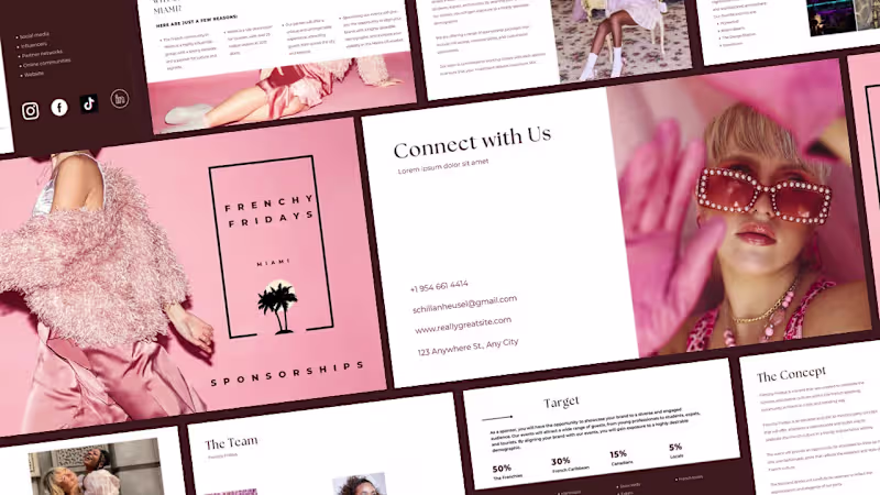Cover image for Frenchy Fridays Sponsorship Pitch Deck Design