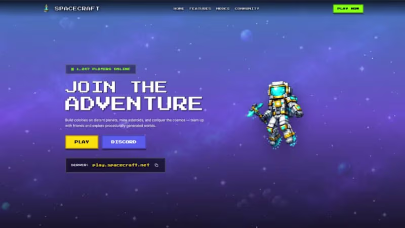 Cover image for Minecraft Website Prototype 03