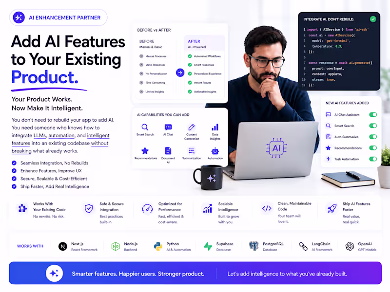 Cover image for Add AI Features to Your Existing Product
