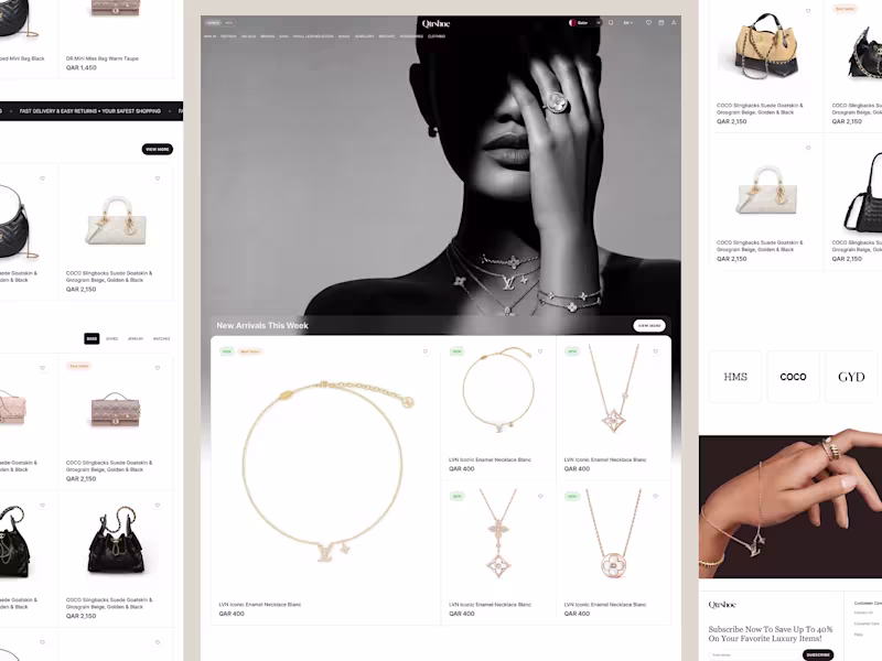 Cover image for Luxury E-commerce Platform Design