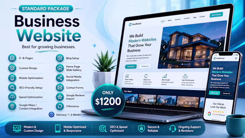 Cover image for STANDARD PACKAGE — Business Website