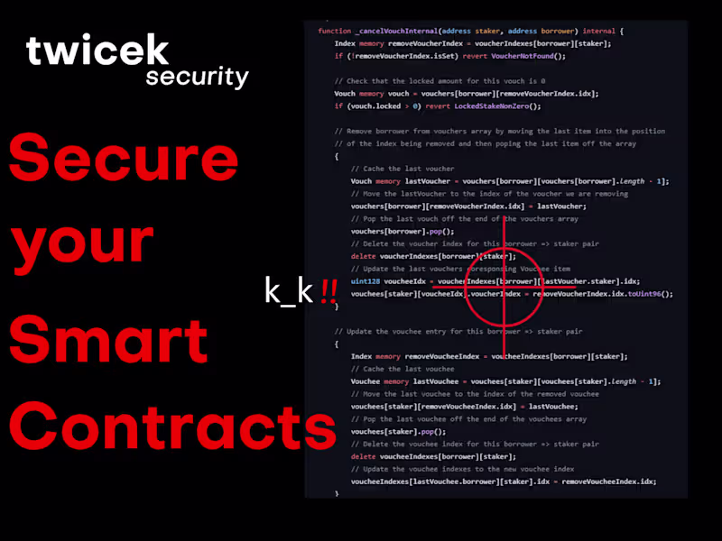 Cover image for cancelVouch doesn't update the voucher index of the last vouch …