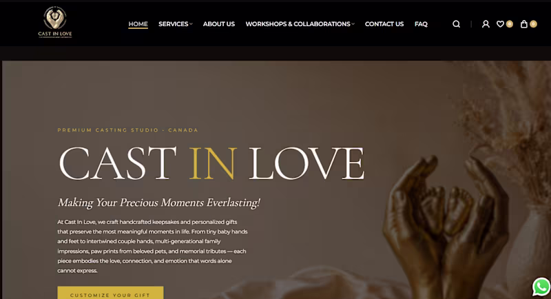 Cover image for Cast in Love – E-commerce