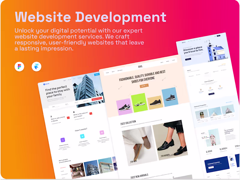 Cover image for Stunning website design, user experience, responsive interface.
