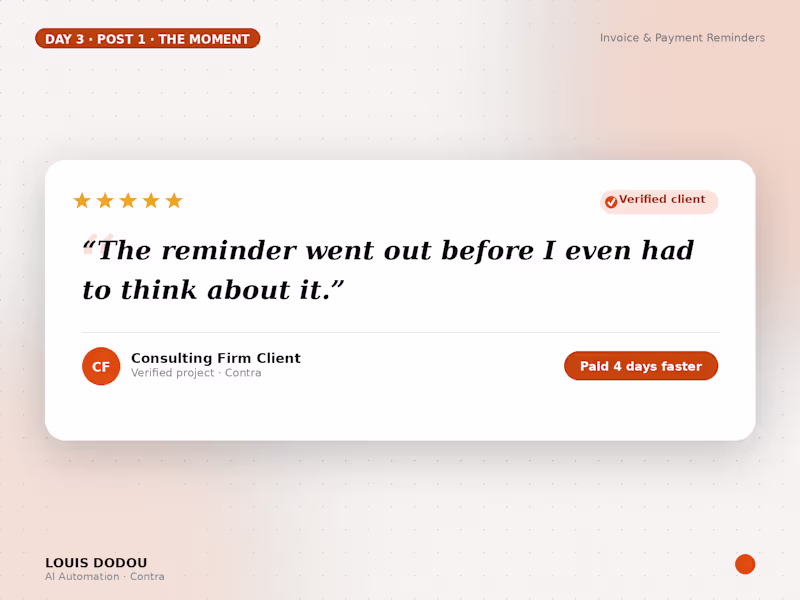 Cover image for “The reminder went out before