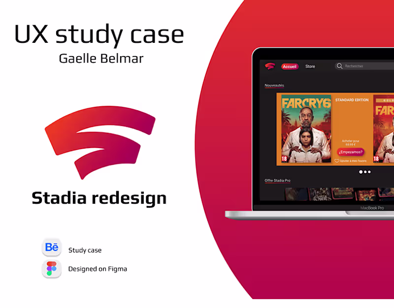 Cover image for UX Study case redesign - Google Stadia