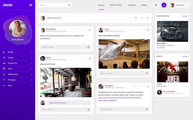 Cover image for Social Media Dashboard – UI/UX