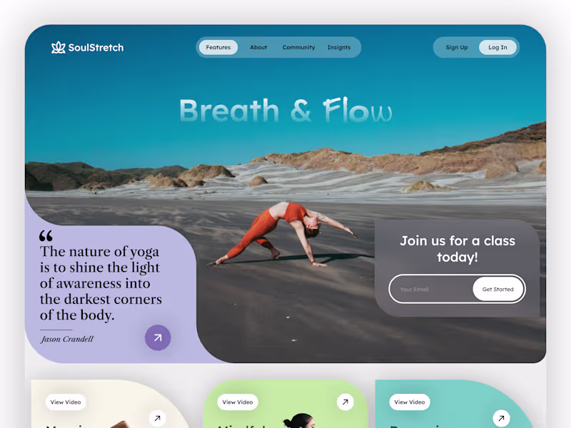 Cover image for SoulStretch – Yoga Website