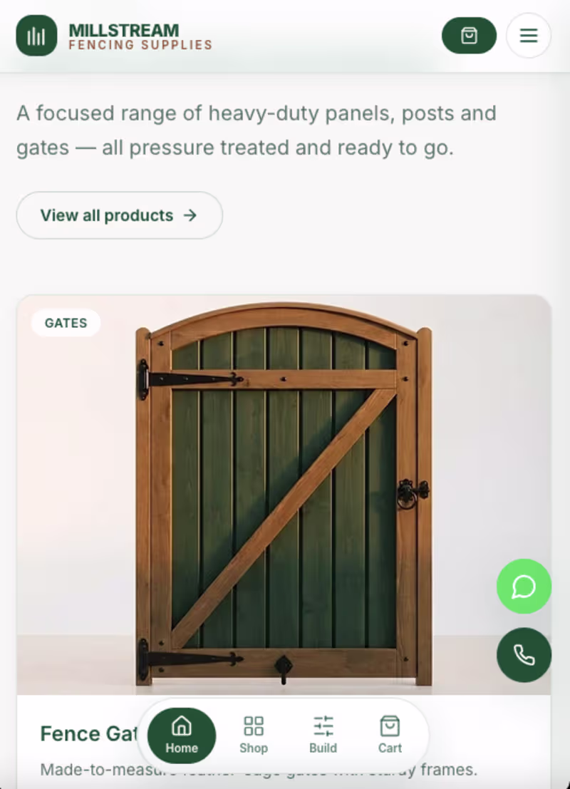 Cover image for Millstream Fencing Supplies — AI-Powered E-commerce & Busine...