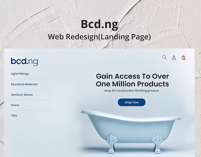 Cover image for BCD E-Commerce web design :: Behance