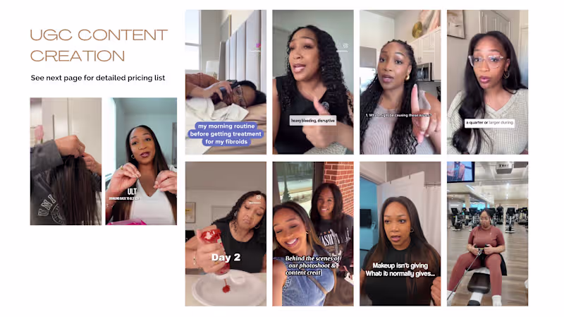 Cover image for UGC Content Creation