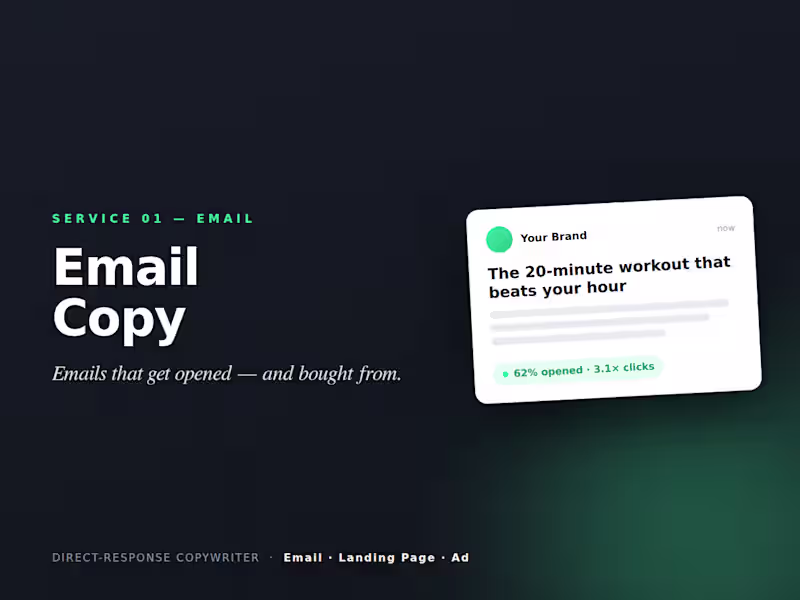 Cover image for High-Converting Email Copy