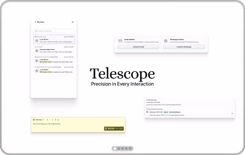 Cover image for Telescope Chat: Customer Support Platform