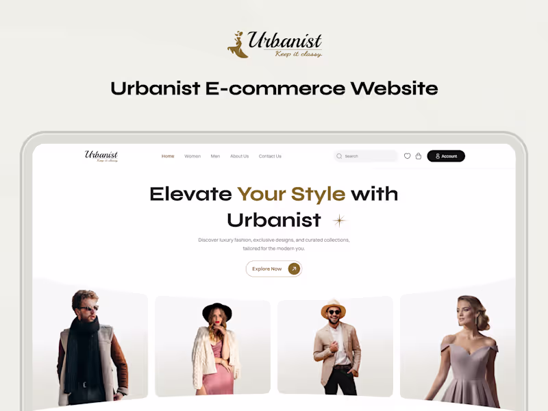 Cover image for Urbanist E-commerce Website