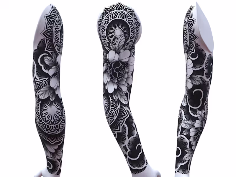 Cover image for Custom Geometric-Japanese sleeve.
This sleeve, inspired