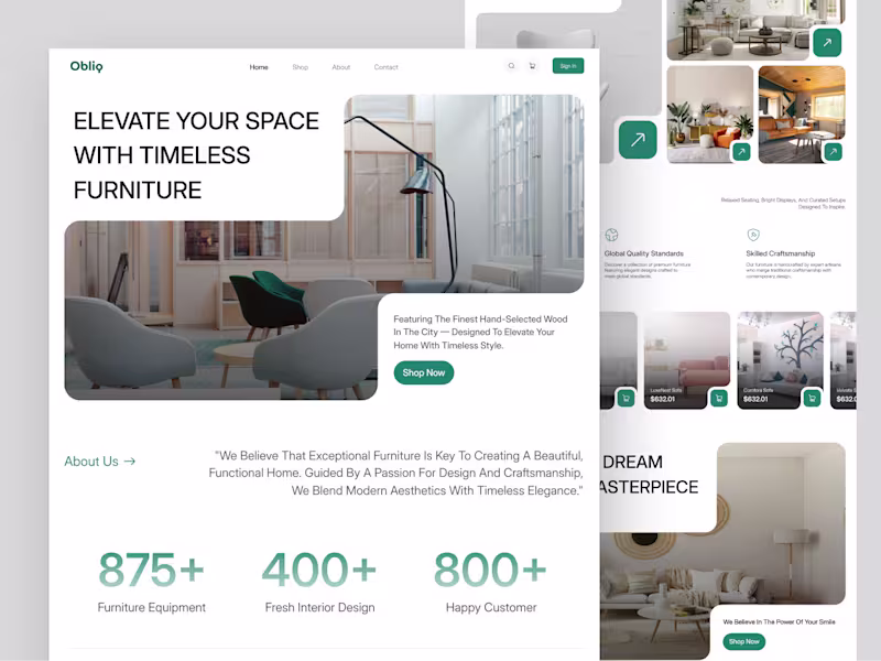Cover image for Obliq - E-commerces Website