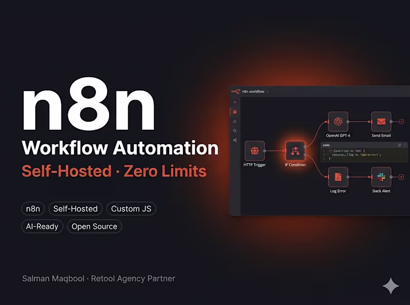 Cover image for n8n Workflow Automation — Self-Hosted & Cloud