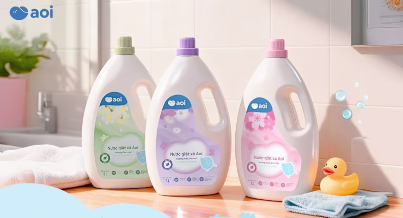 Cover image for AOI Baby Laundry Detergent Packaging Design