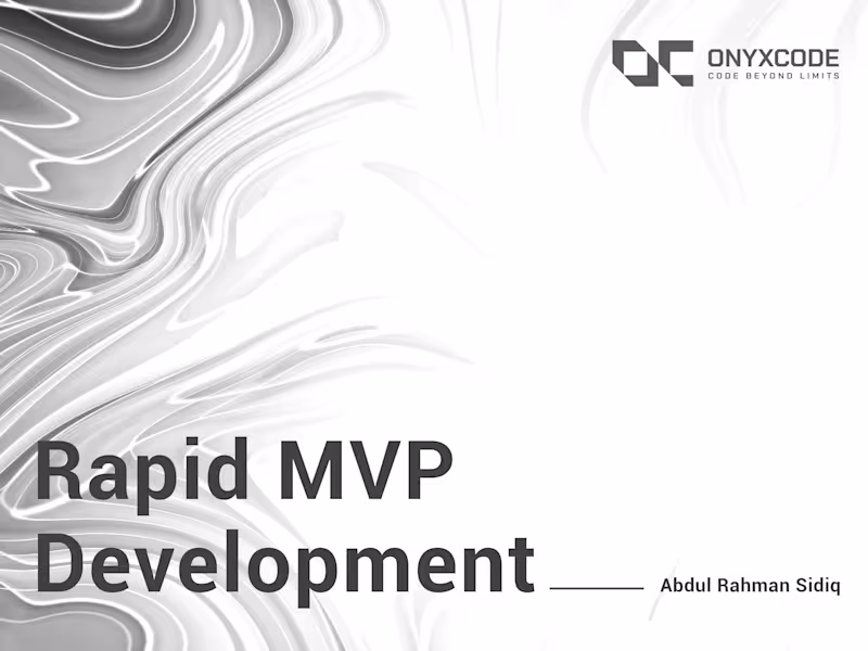 Cover image for Rapid MVP Development | Mobile & Web Apps