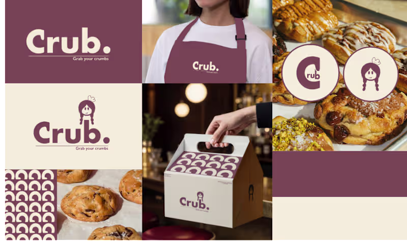 Cover image for Crub. Bakery Brand Identity Design