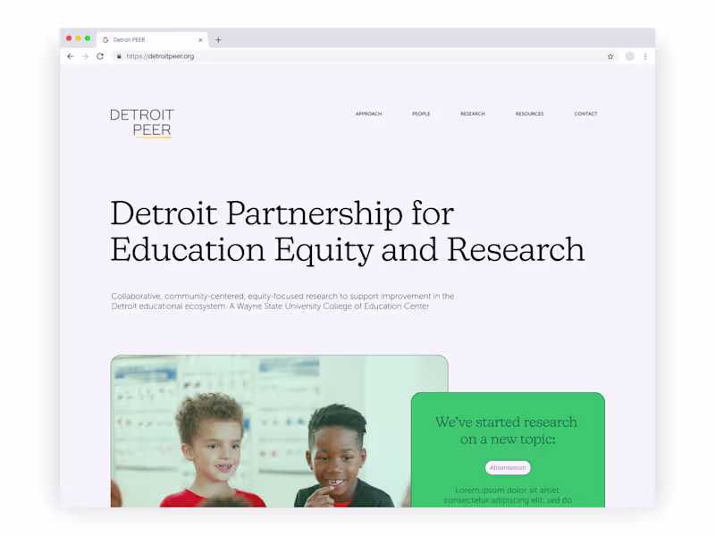 Cover image for Detroit PEER