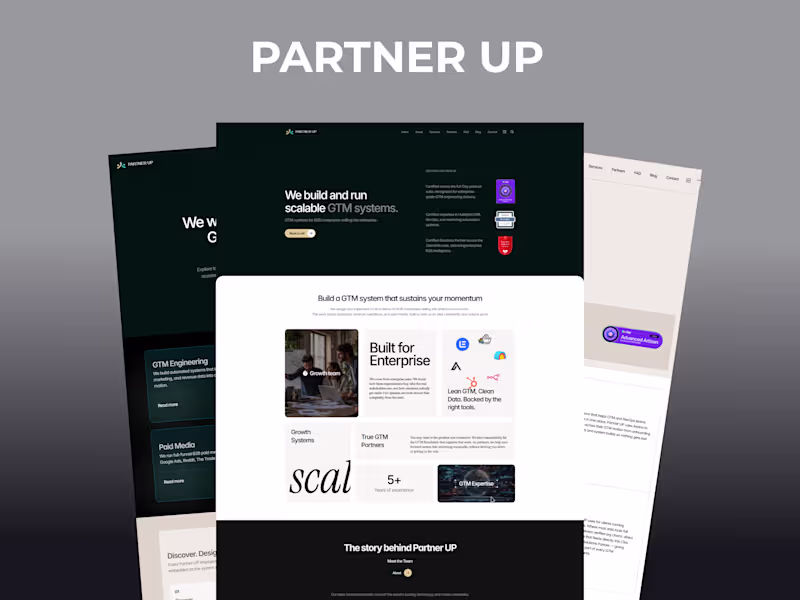 Cover image for Designed and developed the Partner
