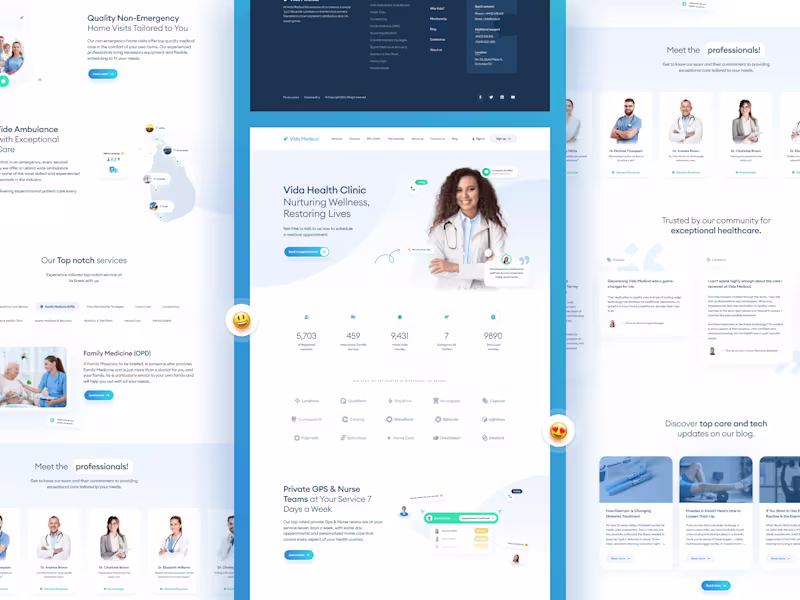 Cover image for Vida Medical - Website Redesign 🌟