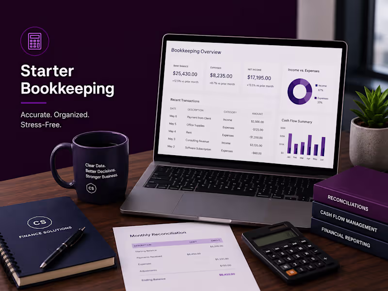 Cover image for Starter Bookkeeping