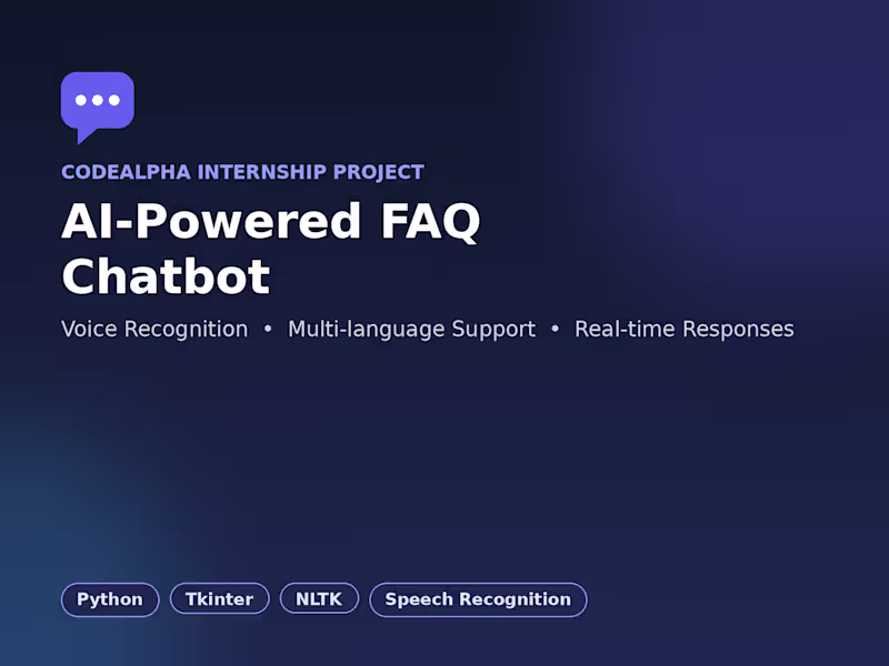 Cover image for Chatbot & NLP Development